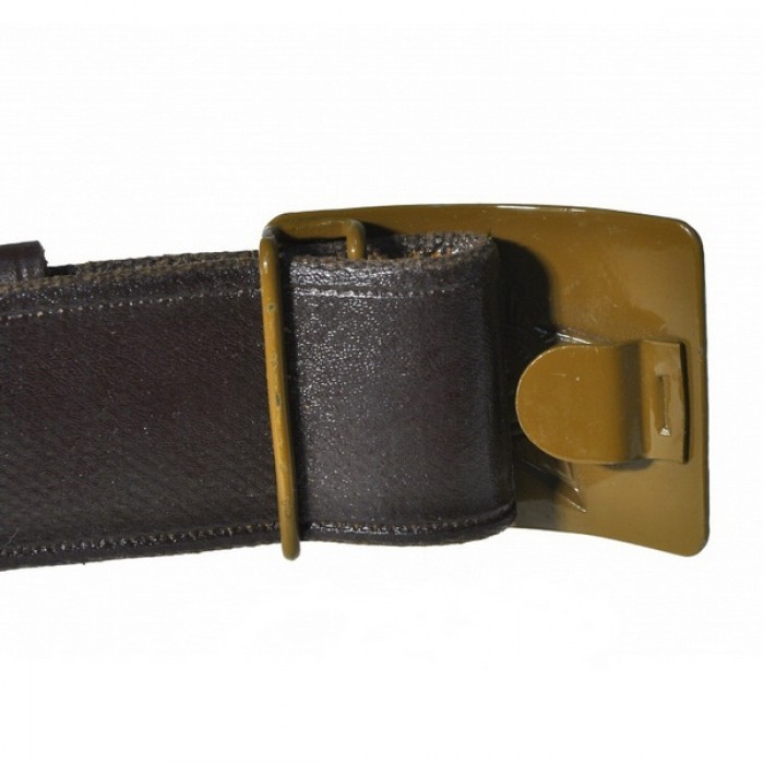 Ремень солдатский брезентовый обливной с бляхой защитного цвета Ремень солдатский брезентовый обливной с бляхой защитного цвета